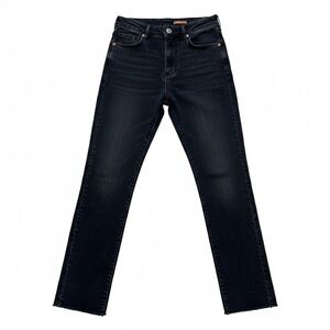 Anthro Pilcro & The Letterpress $128 The Slim Straight High Rise Jeans 27/4 Blck